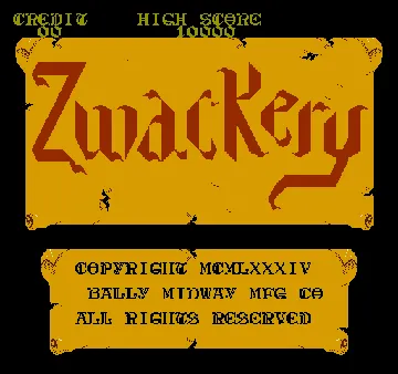 Zwackery screen shot title